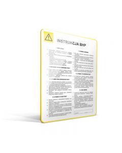 Instrukcja BHP przy obsłudze agregatu malarskiego (planszowa)