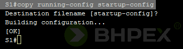 copy running-config startup-config