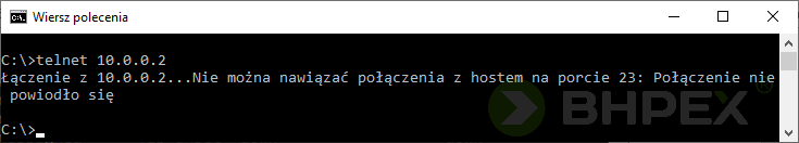 Połączenia nie nawiązano