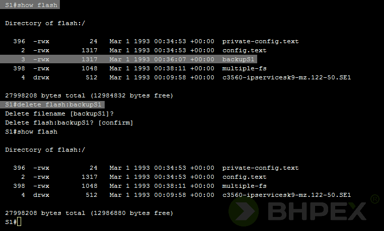 wykasowanie z pamięci flash niepotrzebnych plików